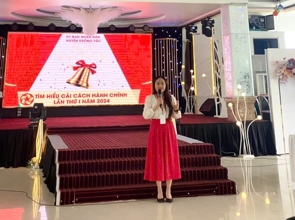 Cuộc thi rung chuông vàng tìm hiểu cải cách hành chính huyện Krông Pắc lần thứ I năm 2024